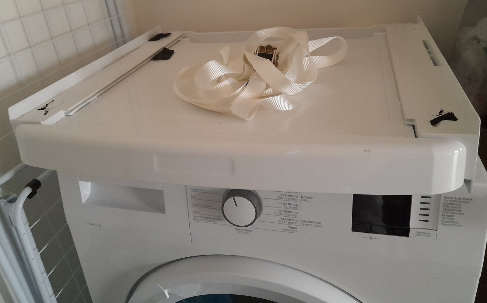 Stapelkit wasmachine - droogkast, Ophalen