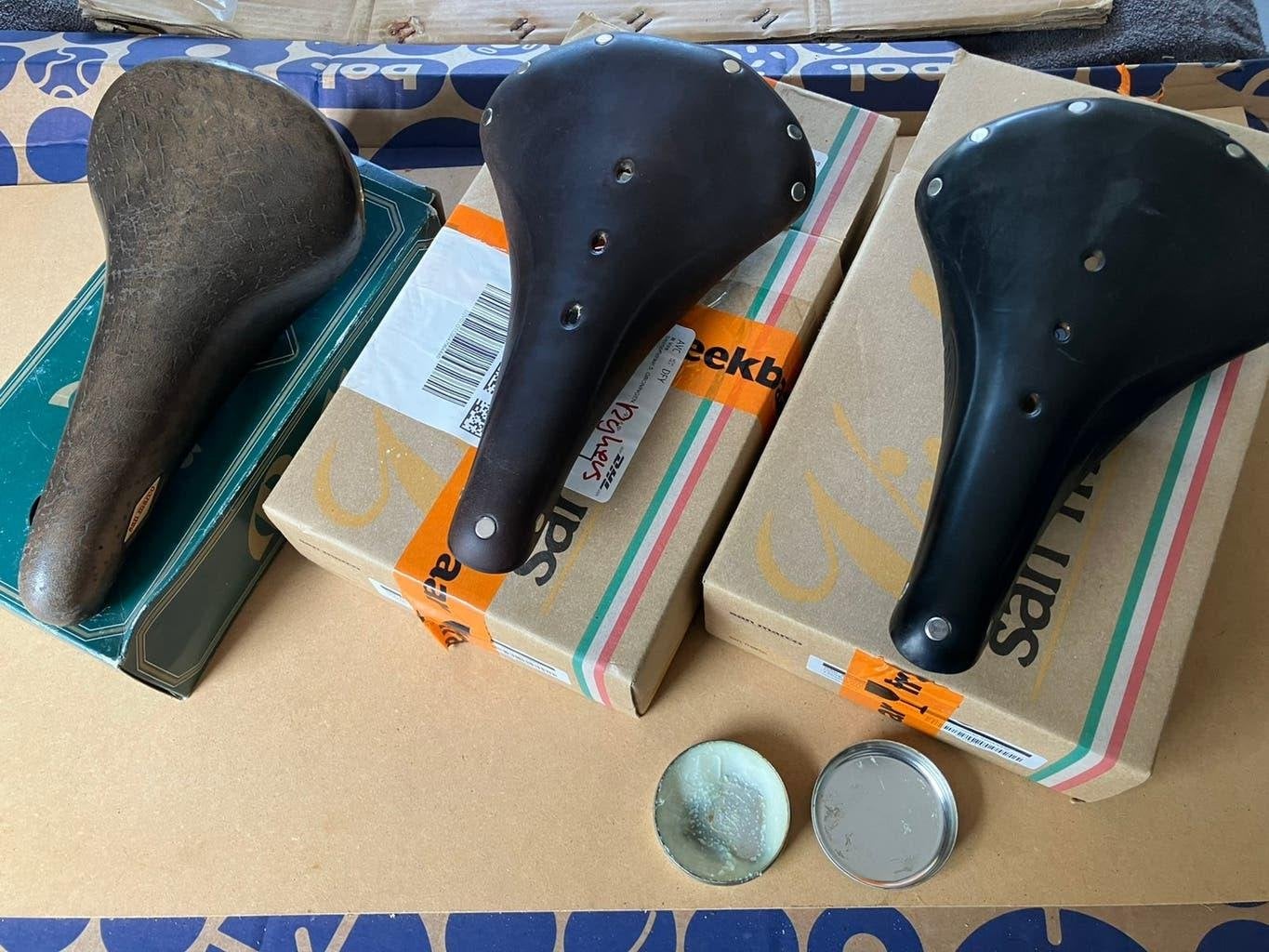 3 zadels brooks b17 narrow en san marco  Rolls, Fietsen en Brommers, Fietsonderdelen, Verzenden, Zo goed als nieuw, Zadel