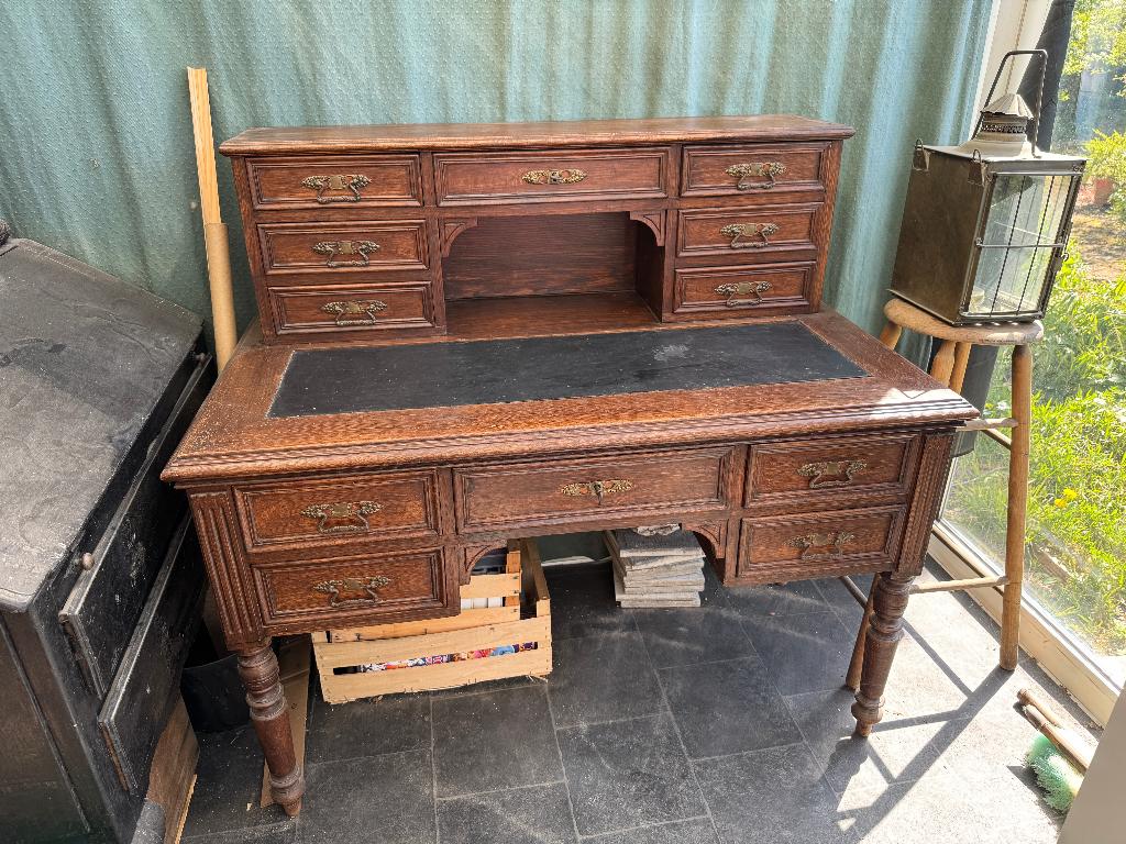 bureau ancien en bois, Antiquités & Art, Enlèvement