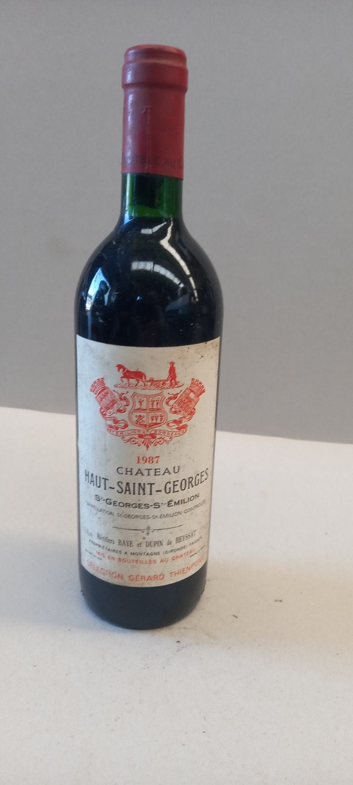 Chateau Haut St Georges St Emilion, Ophalen