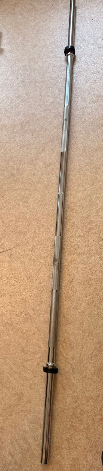 Halterstang 200 cm, Sport en Fitness, Fitnessmaterialen, Ophalen, Zo goed als nieuw, Halterschijven