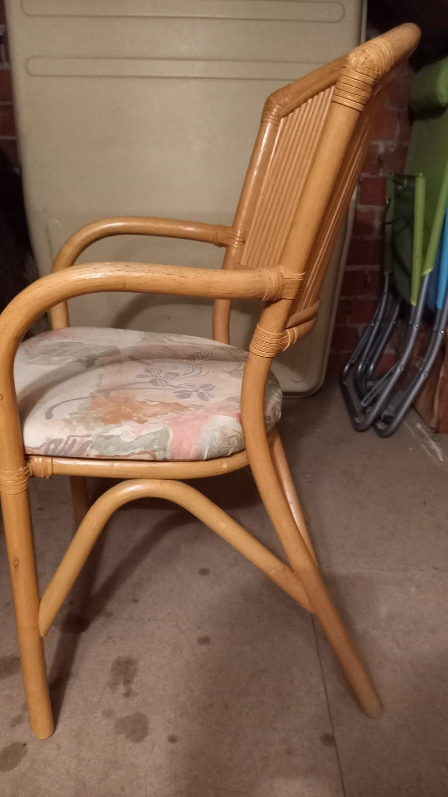 4 rotan stoelen met kussen, Antiek en Kunst, Ophalen