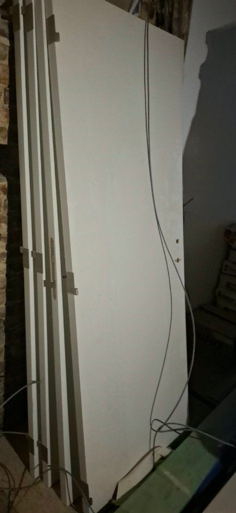 4 portes intérieures THYS blanches avec encadrements NEUF, Bricolage & Construction, Enlèvement, Neuf, Autres types
