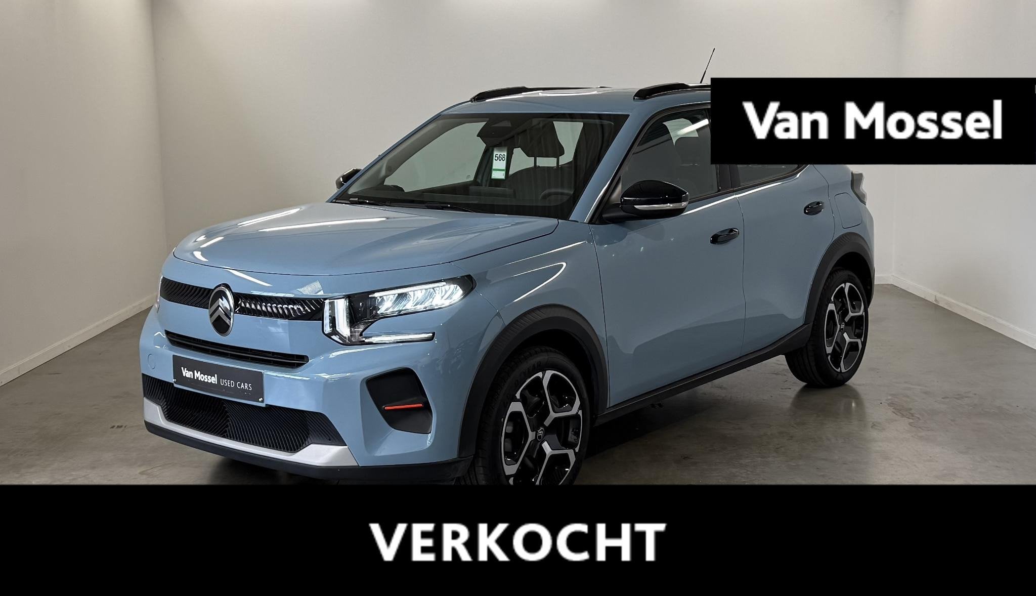 Citroën C3 Hybrid 110PK Auto PLUS, Stof, Blauw, Bedrijf, 5 zetels