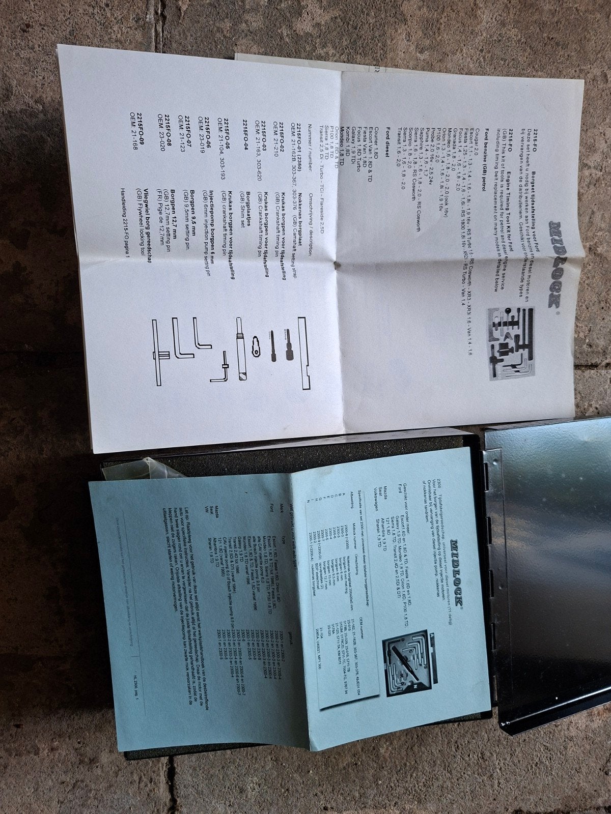 Outil de chronemetrage, Auto-onderdelen, Ophalen