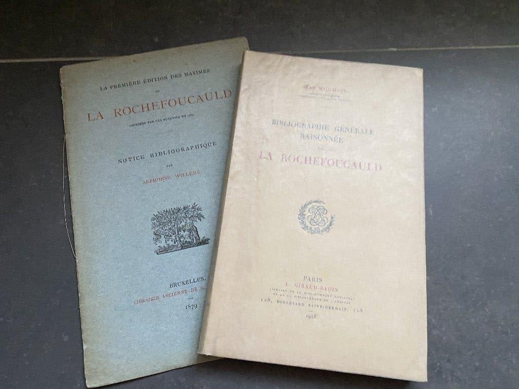 La Rochefoucauld Bibliographie X2 Willems Marchand  Elzevier, Ophalen of Verzenden