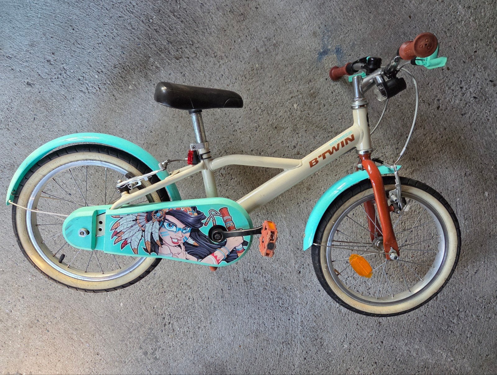 Kinderfiets vanaf 4 jaar, Enlèvement