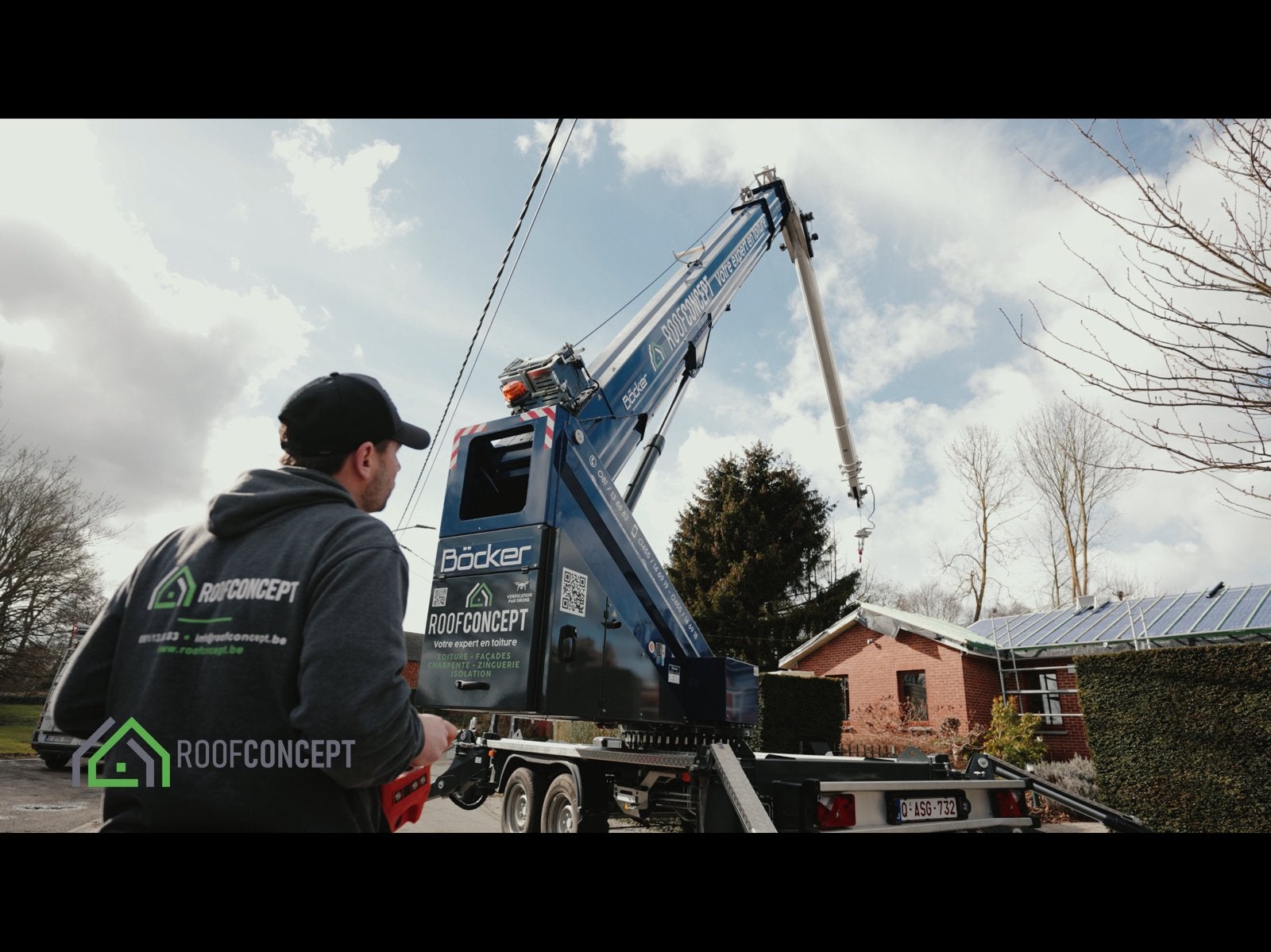 Loue Grue Bocker AHK36 tout equipé, Enlèvement, Grue