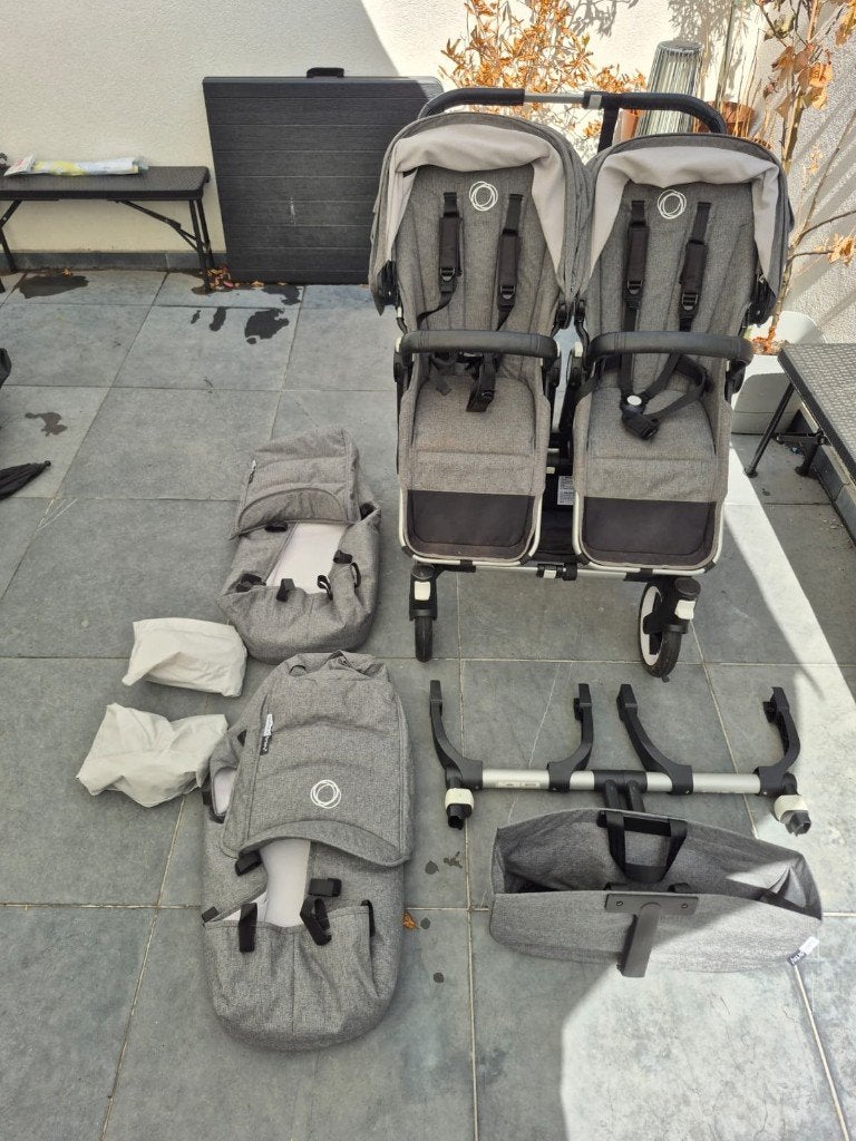 Bugaboo Donkey 3 twin + Donkey 5 Mono + (heel) veel extra's, Enfants & Bébés, Enlèvement, Utilisé, Poussette, Bugaboo