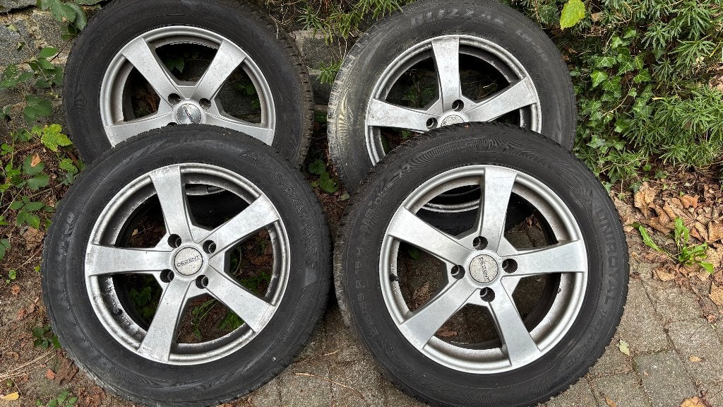 Jantes Dezent et pneus hiver 215/55 R 16, Pneus et Jantes, 16 pouces, Véhicule de tourisme, Enlèvement