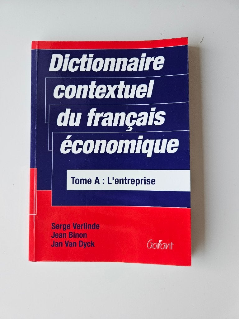 Dictionary contextuel du français économique A, Enlèvement ou Envoi, Comme neuf, Enseignement supérieur