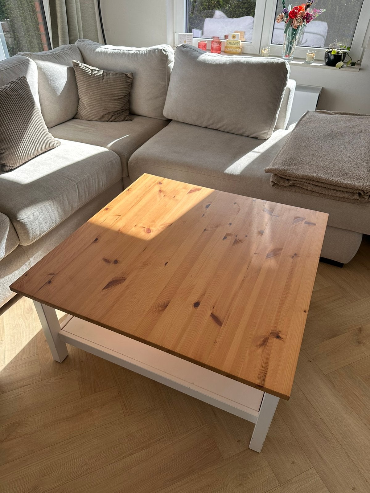 IKEA HEMNES TV-kast + salontafel – €300, Ophalen, Gebruikt
