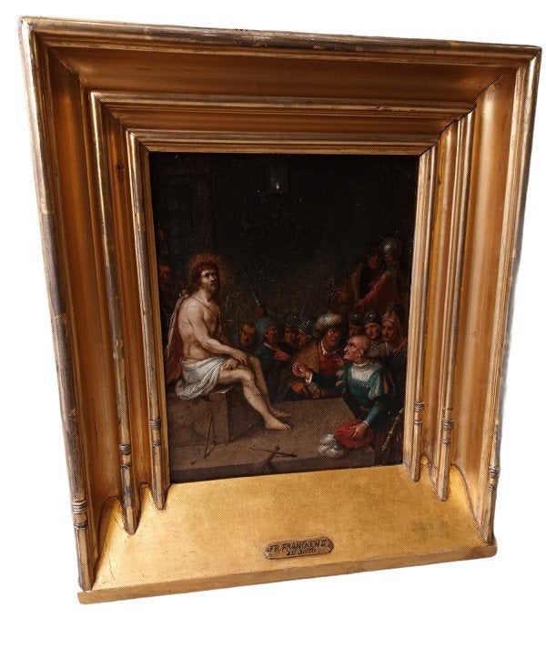 d'après Frans Francken II (1581-1642). La moquerie du Christ, Antiquités & Art, Art | Peinture | Classique, Enlèvement ou Envoi