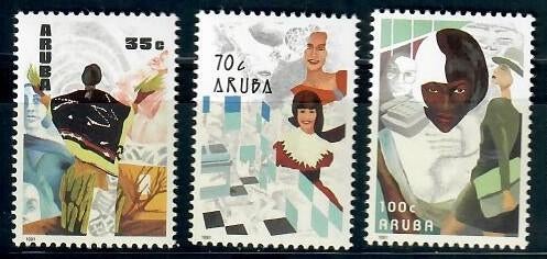 Aruba yvertnrs.: 89-91 postfris, Timbres & Monnaies, Timbres | Antilles néerlandaises, Enlèvement ou Envoi, Non oblitéré