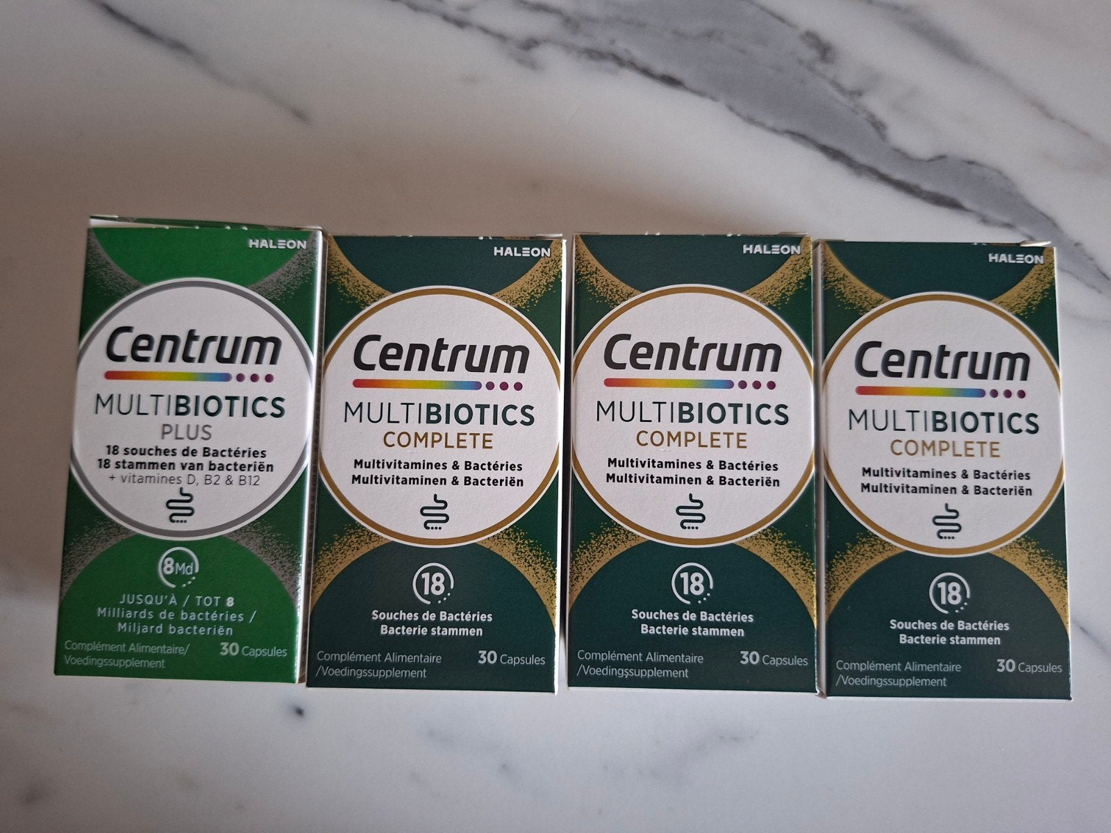 Lot de 4 multibiotiques Centrum (3 Complete et 1 Plus), Enlèvement ou Envoi