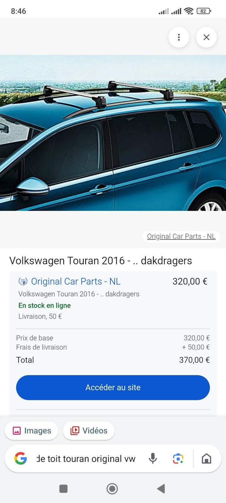Originele Volkswagen Touran dakbeugel nieuw 2015 tot 2025, Auto diversen, Dakdragers