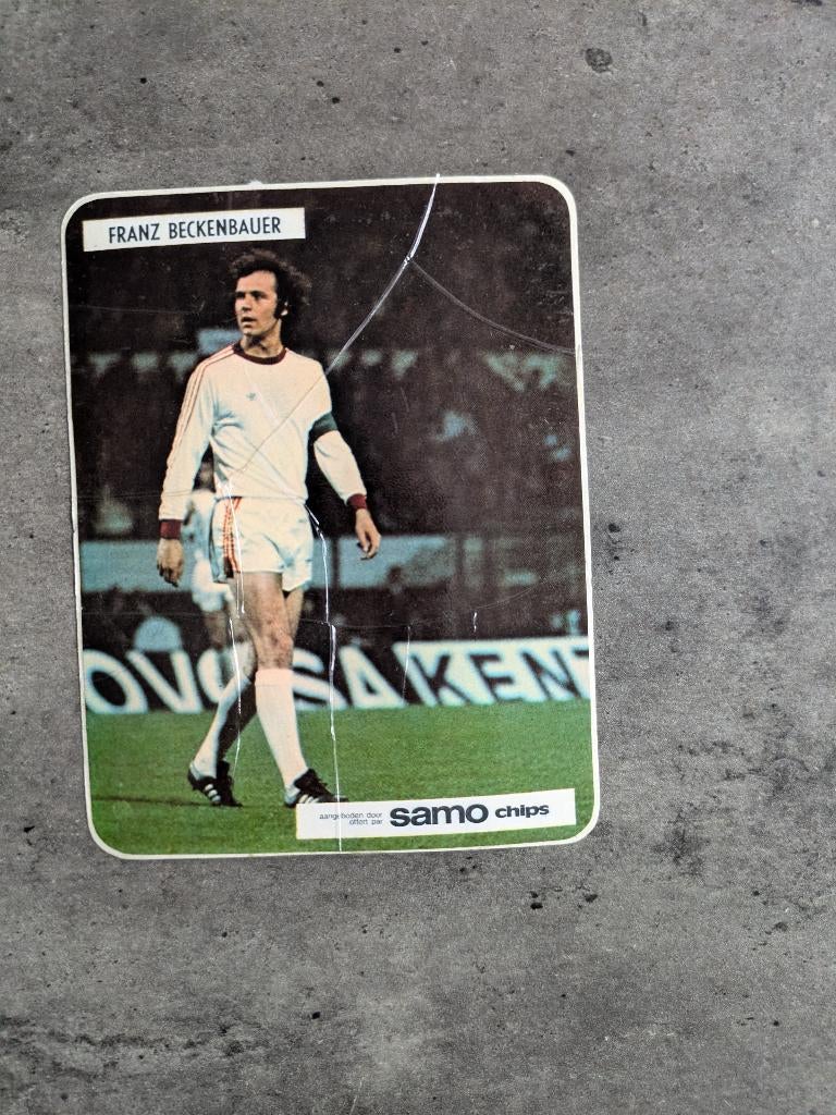 AUTOCOLLANT DE FOOT SAMO  ANNÉES 70 FRANZ BECKENBAUER RARE, Enlèvement ou Envoi, Autocollant