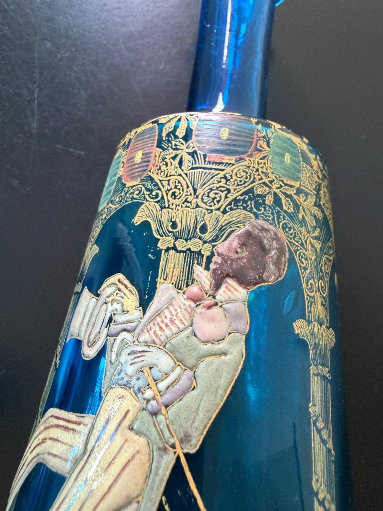 LEGRAS cake walk Vase Art nouveau Négripub / Noir /, Antiquités & Art, Antiquités | Vases, Envoi