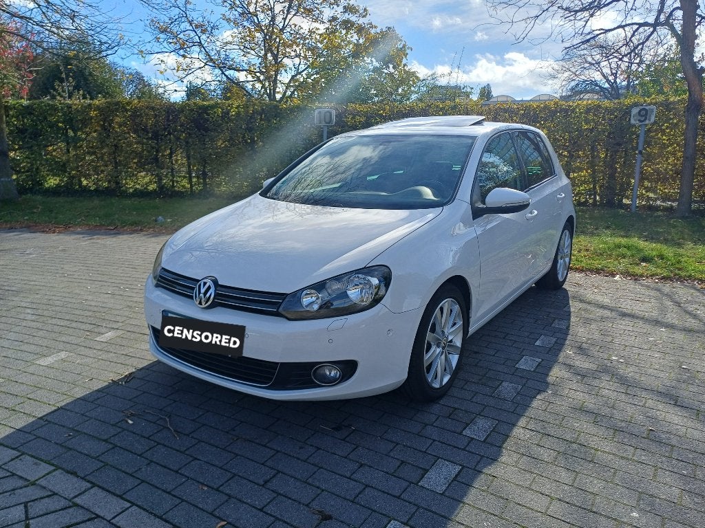 Vw golf 6 1.4 tsi Toit ouvrant préte à immatriculé/gekeurd, Euro 5, 4 cilinders, Alcantara, Wit