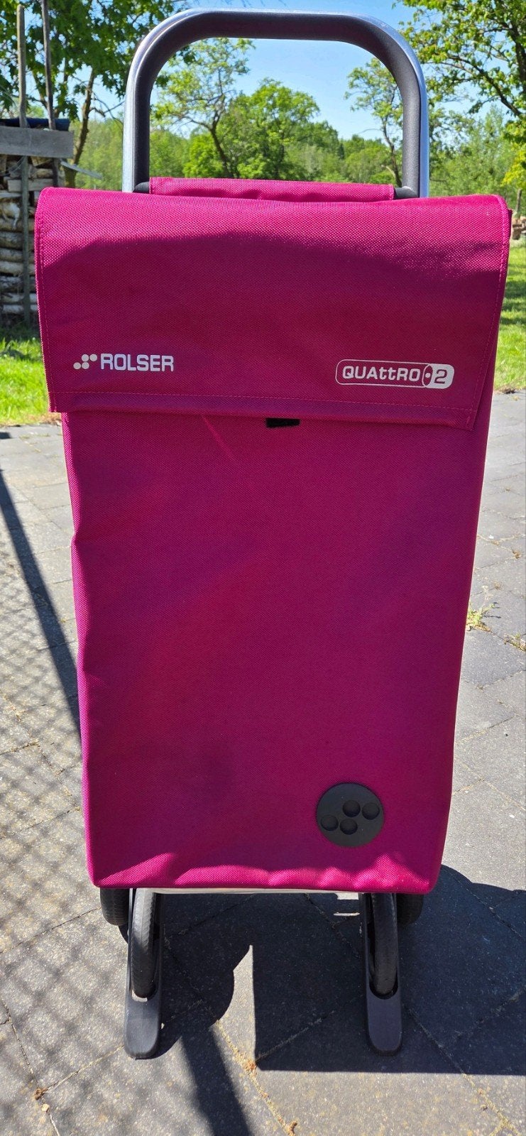 ROLSER Quattro 2 boodschappentrolley – fuchsia, Ophalen, Zo goed als nieuw, Wieltjes
