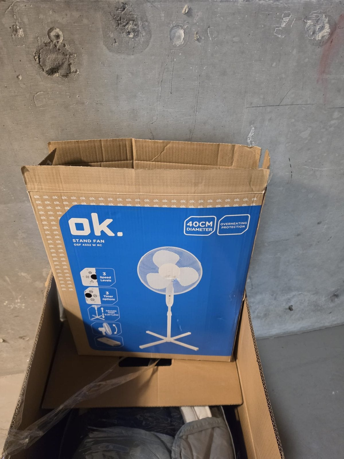 Ventilateur sur pied OK. 40 cm avec télécommande – Neuf, Electroménager, Ventilateurs, Neuf, Ventilateur de trépied, Ventilateur avec télécommande