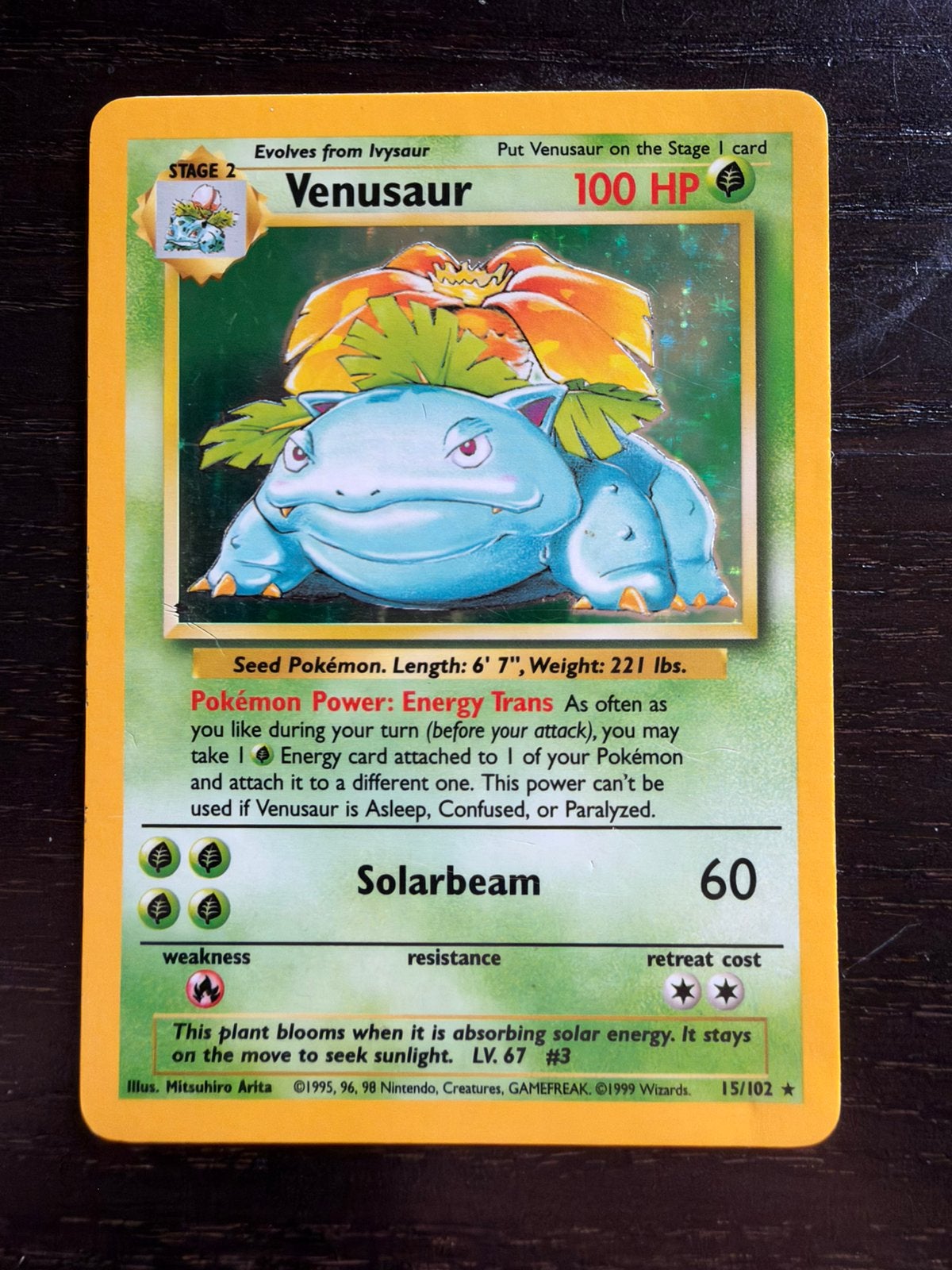 Venusaur 15/102, Ophalen, Gebruikt