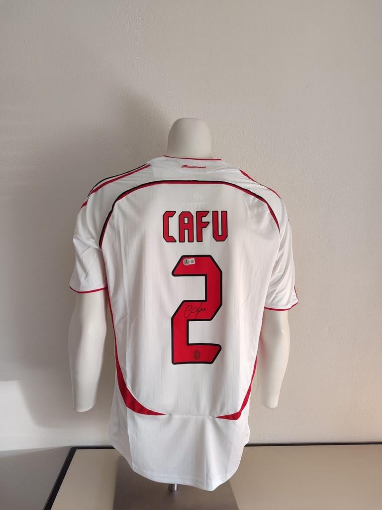 Cafu gesigneerd AC Milan shirt met Beckett coa, Ophalen of Verzenden, Nieuw, Shirt