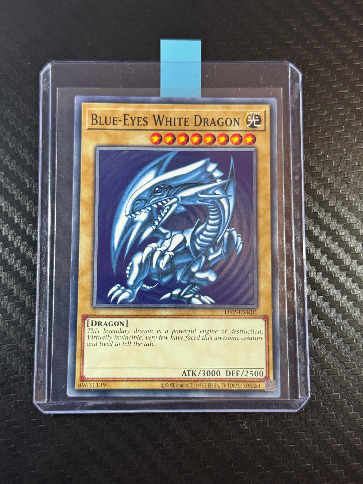Blue-Eyes White Dragon | Non-Holo | Faced Left | #LDK2-ENK01, Hobby en Vrije tijd, Verzamelkaartspellen | Yu-gi-Oh!, Verzenden