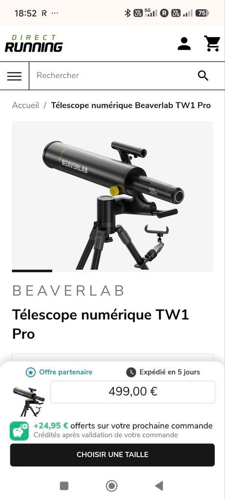 Télescope numérique TW1 Pro Neuf, TV, Hi-fi & Vidéo, Matériel d'optique | Télescopes, Enlèvement
