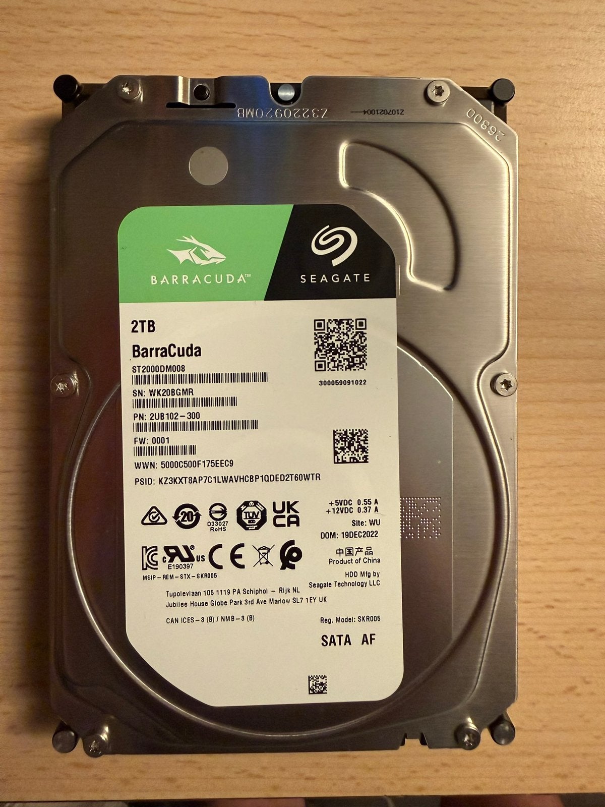 Seagate 2tb hdd, Ophalen of Verzenden, HDD
