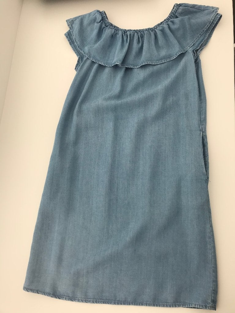 Blauw jeanskleedje maat 34, in perfecte staat!, Ophalen of Verzenden, Zo goed als nieuw, Maat 34 (XS) of kleiner, Onder de knie