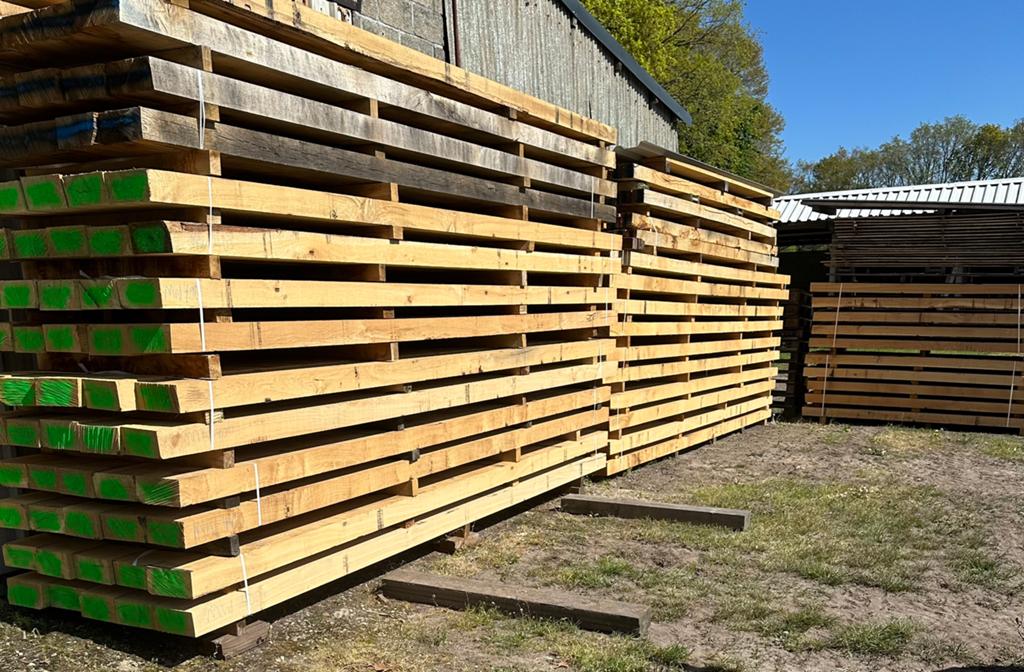 Europese eiken planken en balken, Ophalen, Zo goed als nieuw, Eiken