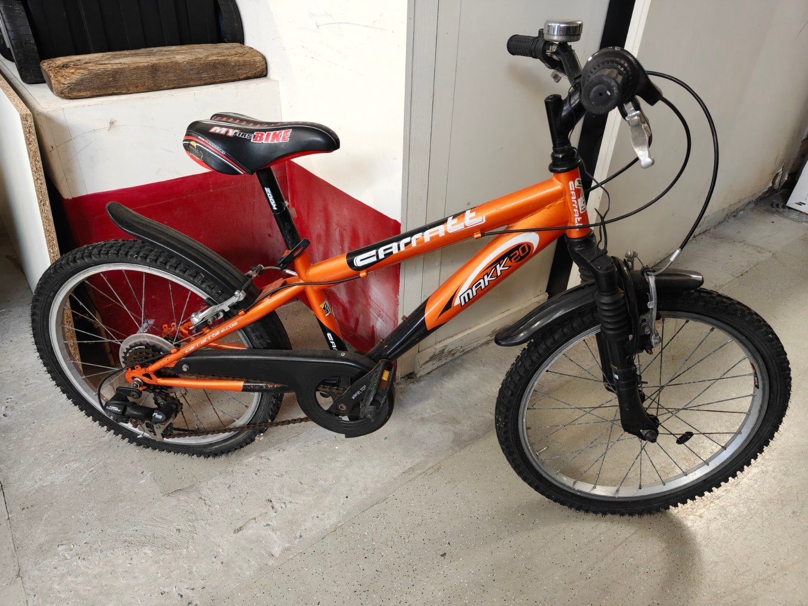 Kinderfiets carratt makk 20, Ophalen
