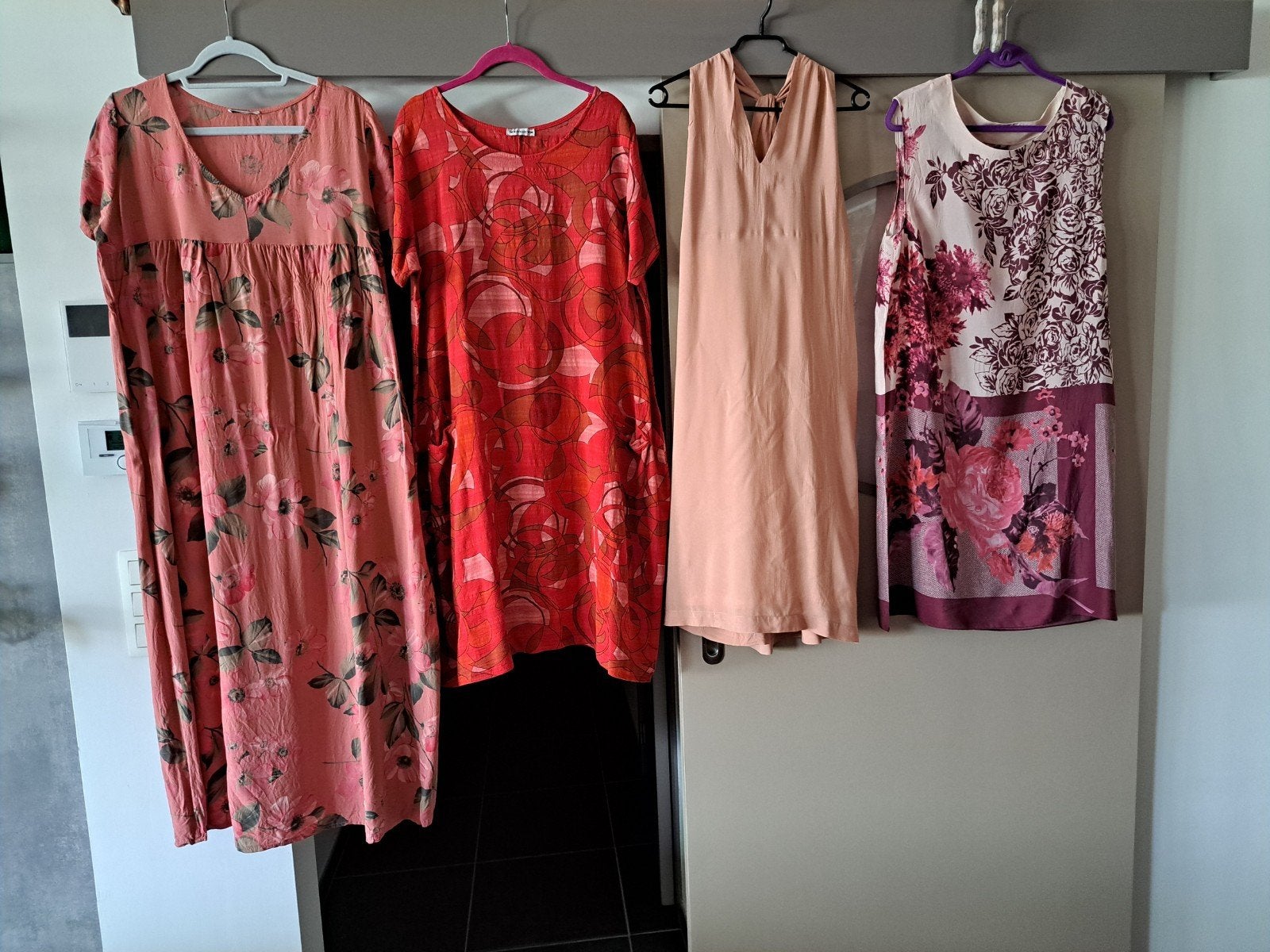 Zomerjurk XL, roze en rood, Ophalen of Verzenden, Maat 46/48 (XL) of groter, Rood