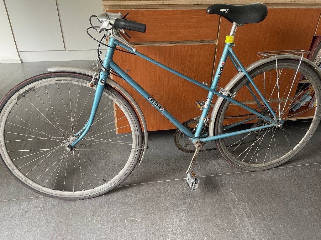 Retro fiets te koop, 28 inch, Gebruikt, 10 tot 15 versnellingen, Velgrem