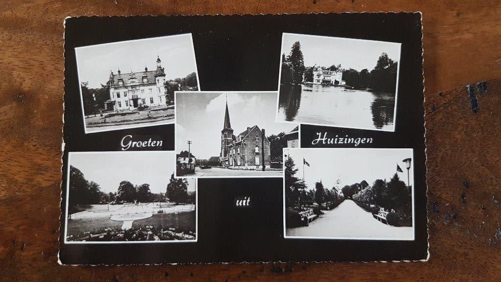 Postkaart Groeten uit Huizingen, Verzamelen, Ophalen of Verzenden, 1980 tot heden, Gelopen, Vlaams-Brabant