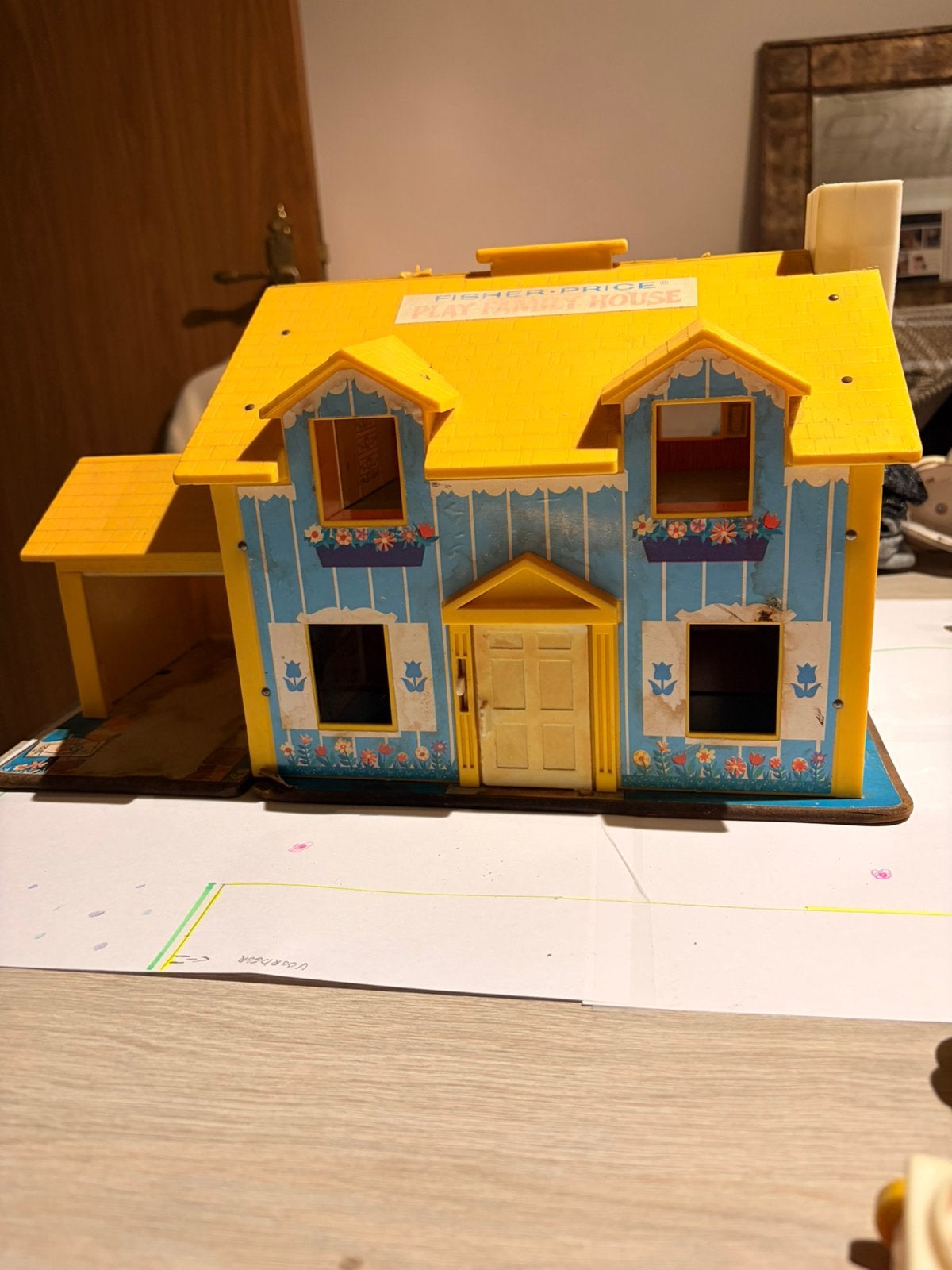 Fisher Price huis vintage, Ophalen of Verzenden, Gebruikt, Poppenhuis