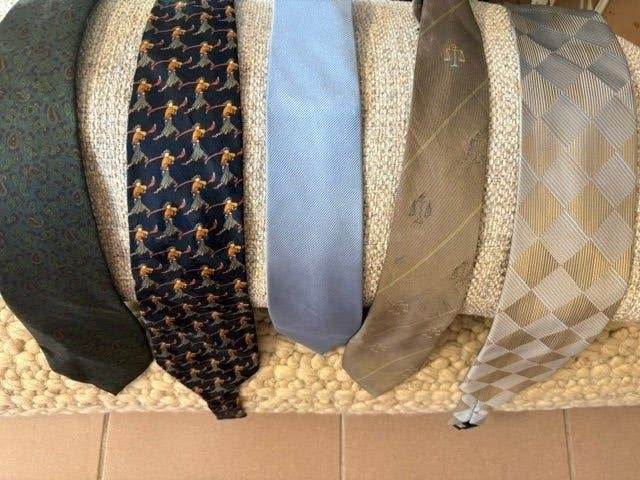 5 zijden stropdassen, Kleding | Heren, Stropdassen, Ophalen of Verzenden, Zo goed als nieuw