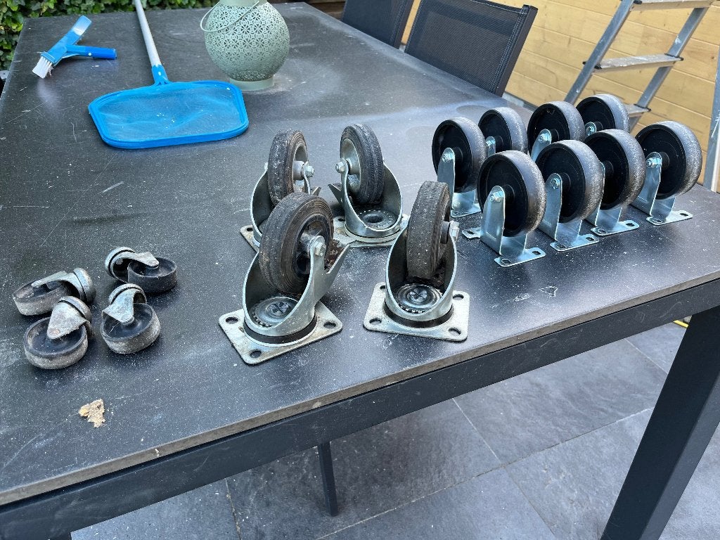 Roues pivotantes, Enlèvement, Utilisé