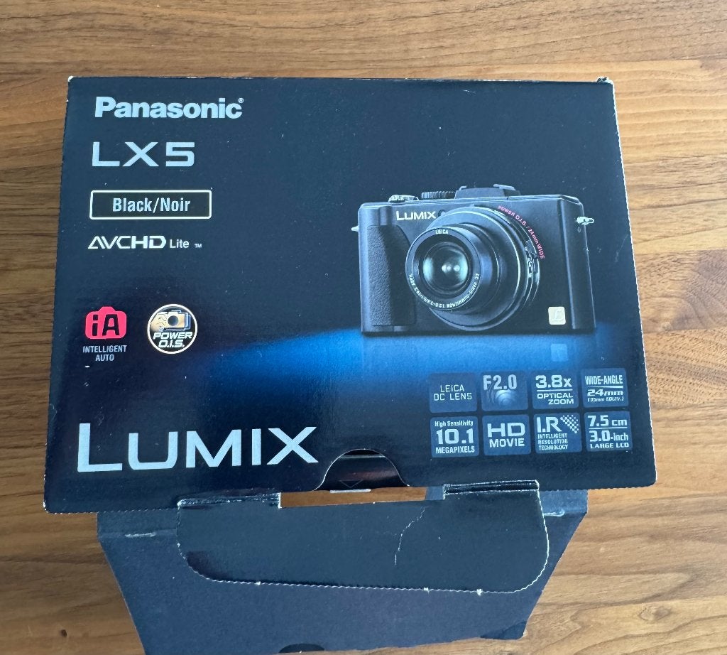 Panasonic Lumix LX5 noir, Panasonic, Enlèvement, Utilisé, Stabilisation d'image