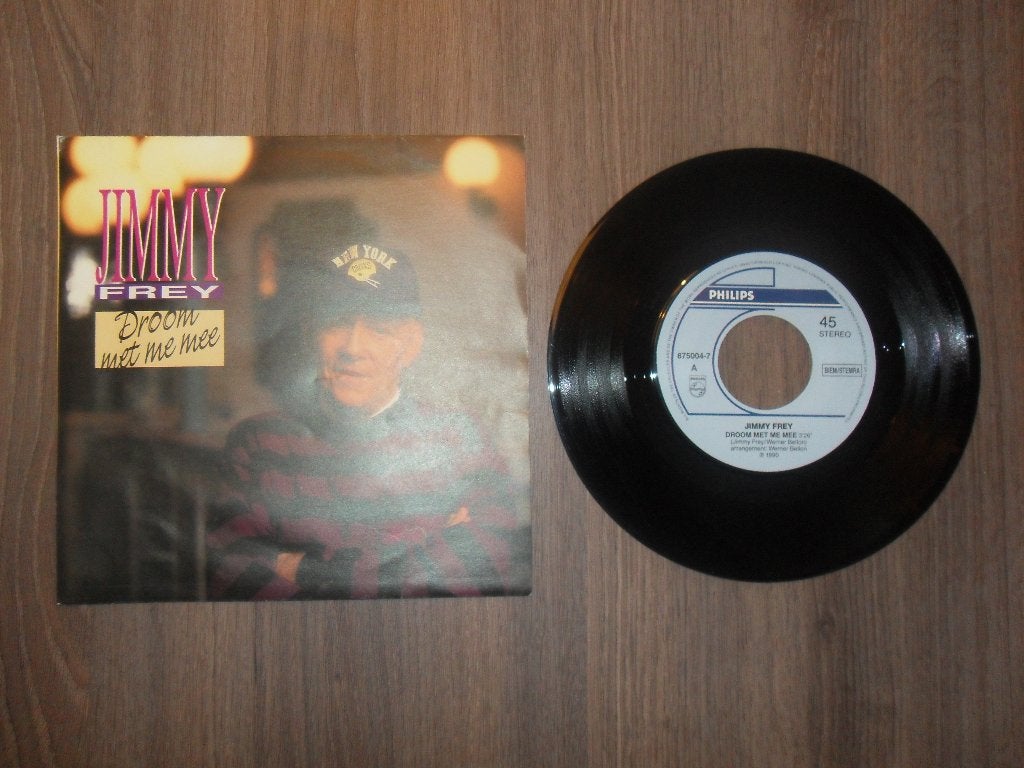 Jimmy Frey - Droom met me mee, Cd's en Dvd's, Vinyl | Nederlandstalig, Ophalen of Verzenden, Gebruikt, 7 inch, Levenslied of Smartlap