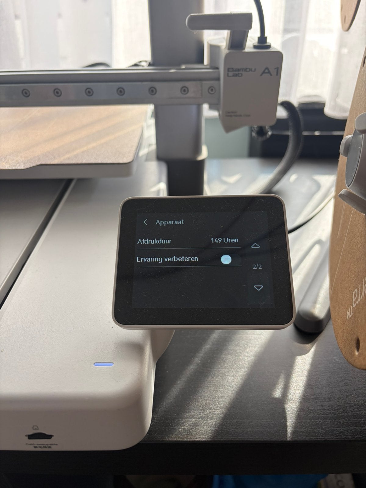 Bambulab A1 combo met 4 rolen filament, Computers en Software, Ophalen, Ingebouwde Wi-Fi, Zo goed als nieuw, Filament
