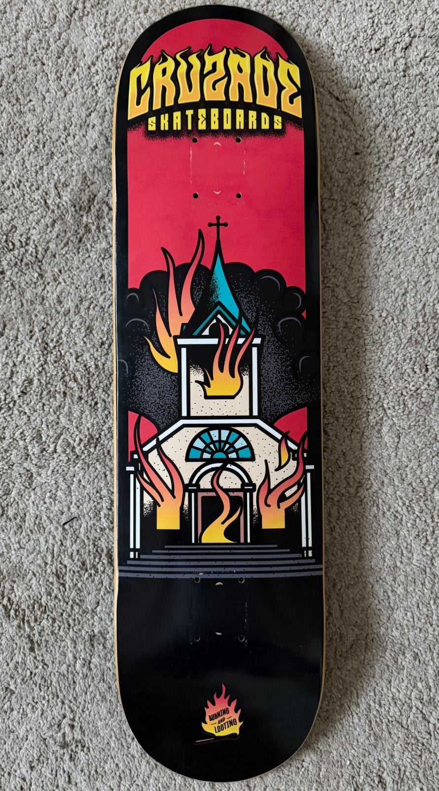 Cruzade Burning and Looting 8.0. Skateboard deck, Ophalen, Nieuw, Skateboard