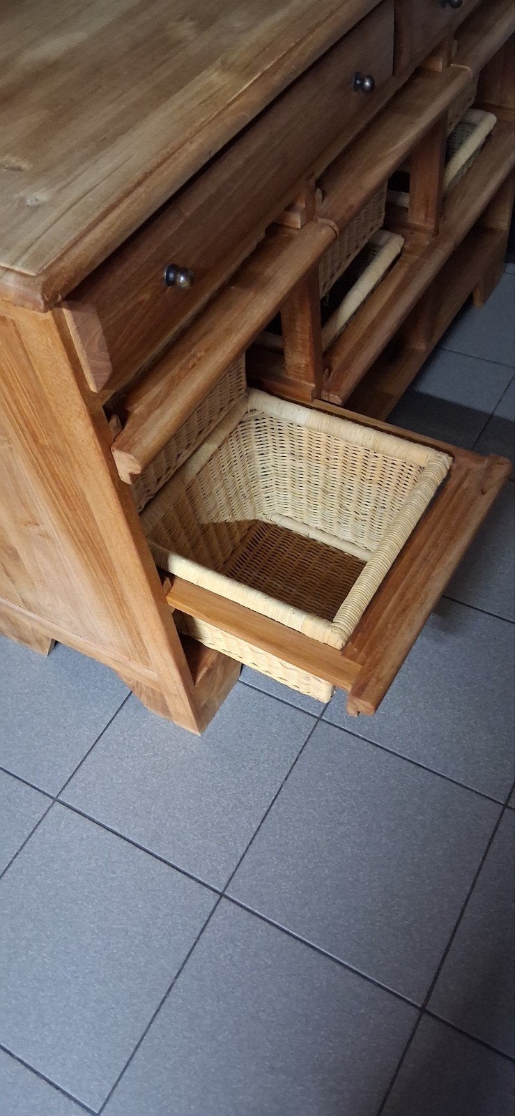 kast in teak,1.35l,85h,45d, Huis en Inrichting, Ophalen, Gebruikt, Teak