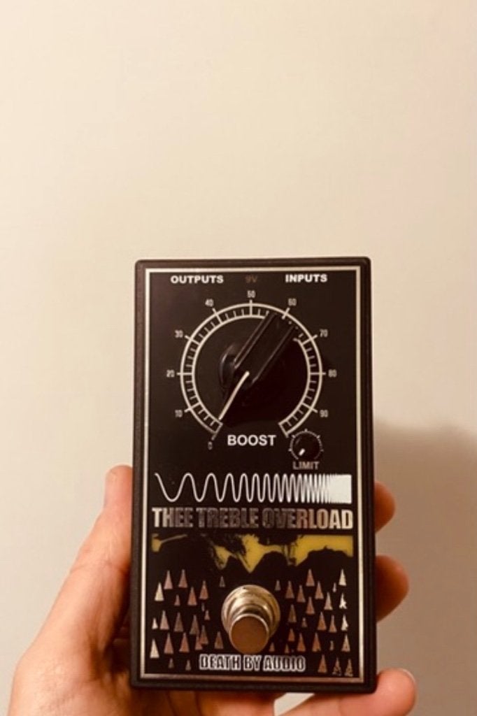 Death By Audio Thee Treble Overload boost pedal, Enlèvement ou Envoi, Comme neuf, Distortion, Overdrive ou Fuzz