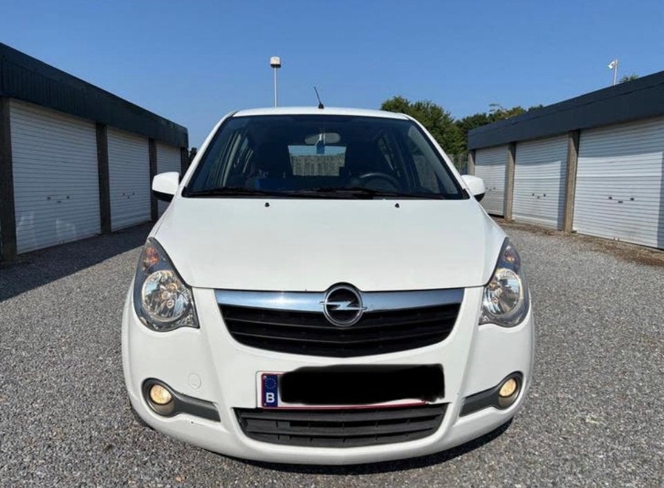 EXPORT!!! Opel Agila 1.2 benzine, 2010, 103500km, Auto's, Opel, Voorwielaandrijving, Stof, 4 cilinders, Wit