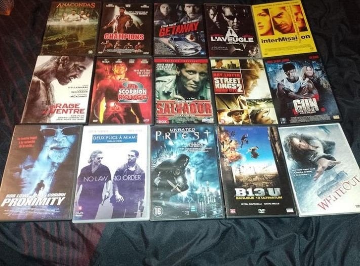 A vendre 80 dvd films d'action, CD & DVD, Action, Enlèvement ou Envoi, Néerlandais, Néerlandais