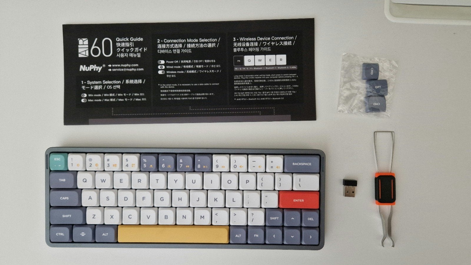 NuPhy Air60 (v1), Computers en Software, Vintage Computers, Ophalen, NuPhy