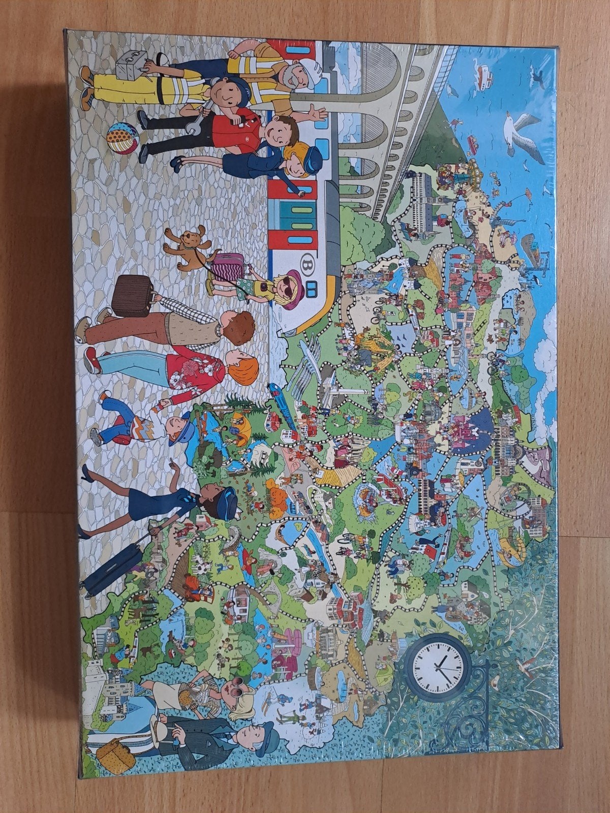 Puzzel trein NMBS, Ophalen