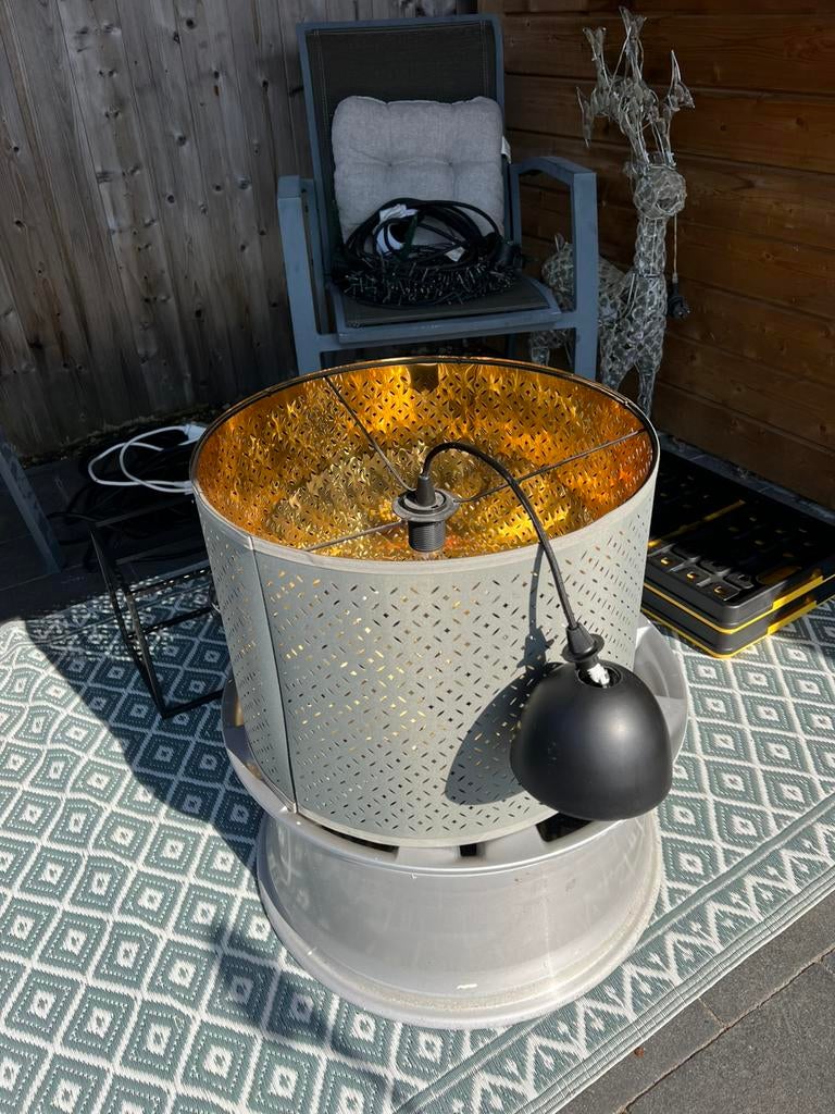 IKEA lamp groen/goud, Ophalen, Zo goed als nieuw